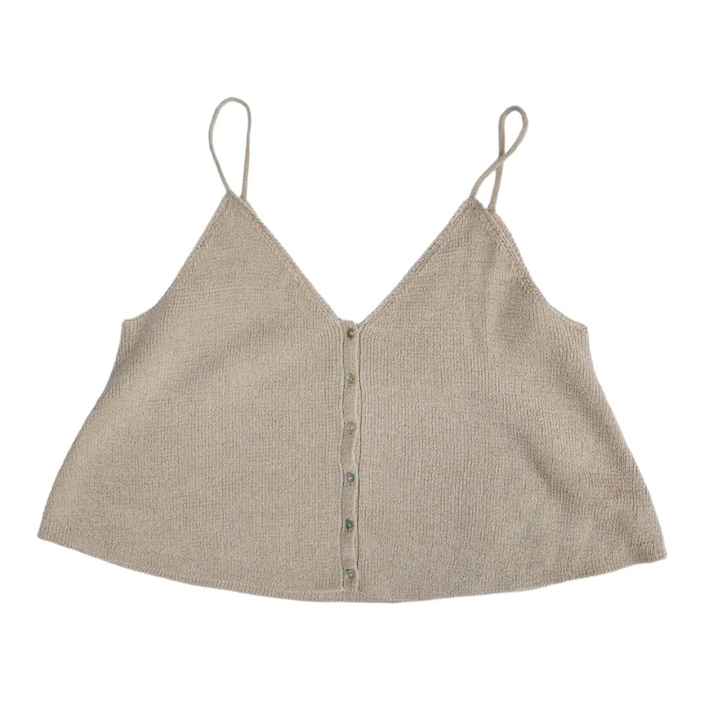 INTERMIX Felicity Button Front Cami Top P